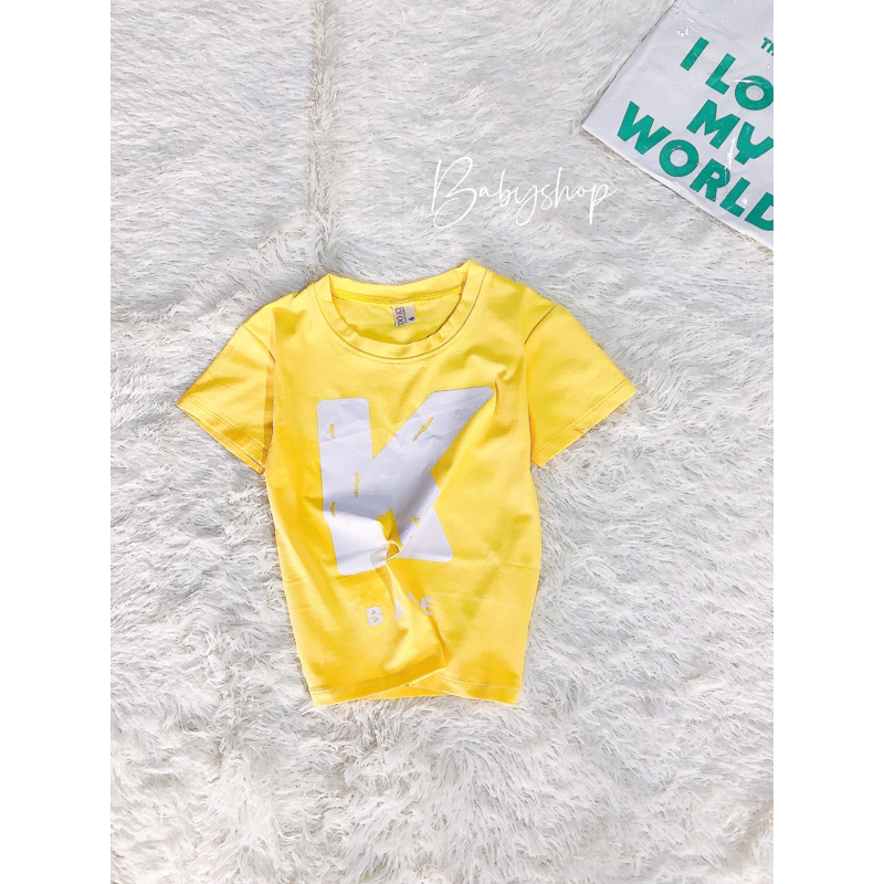Áo phông trẻ em chất cotton mát lạnh, đủ size 12-39kg cho bé