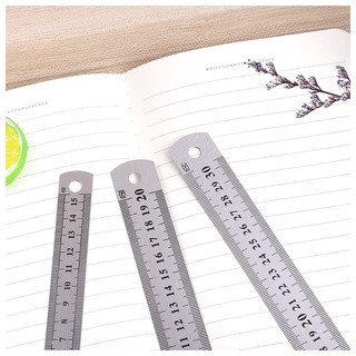 🍟mujicici🍟Thước kẻ sắt 15cm, 20cm, 30cm, sắt không gỉ