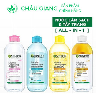 Nước Tẩy Trang Garnier Làm Sạch Sâu Lớp Trang Điểm Micellar Oil Infused Cleansing Water 400ml Chính hãng