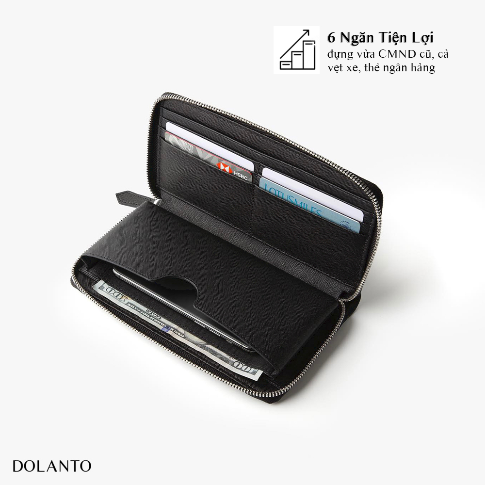Ví DOLANTO BRAND® Phone Saffiano Wallet