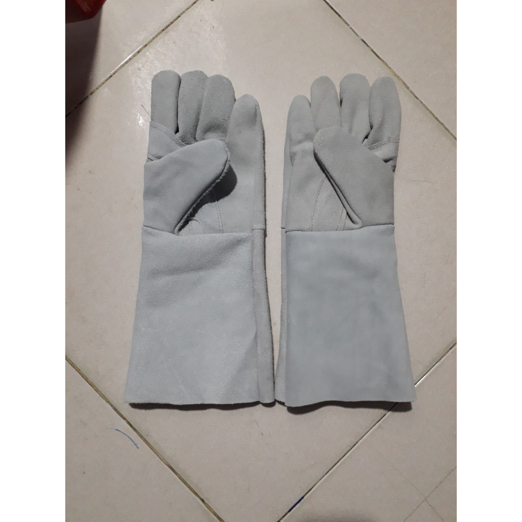 Găng tay da hàn dài 2 lớp,Bao tay da hàn dài 2 lớp,Găng tay da hàn chịu nhiệt,chống nóng hàn xì,