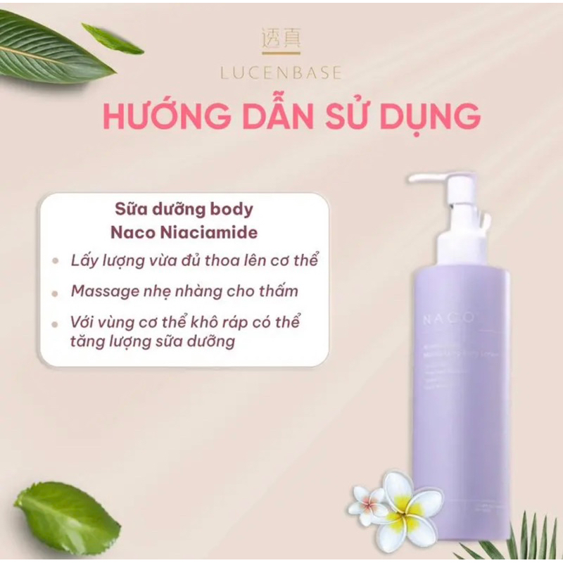 Sữa dưỡng thể body Naco Niaciamide 250g