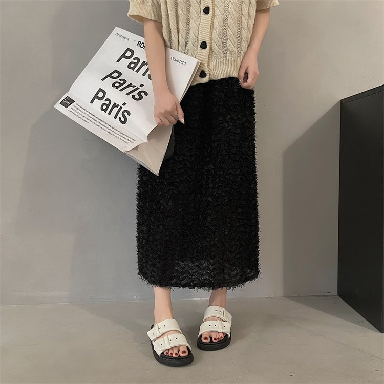 JINxCHOY SHOES Xăng đan Đế Dày Mềm Mại Thoải Mái Mũi Tròn Phong Cách Retro Thời Trang Đi Biển Cho Nữ Loại giày dép bông song song mới có màu sắc đơn giản thoải mái