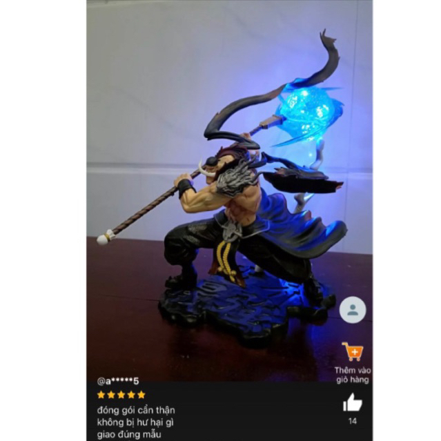 Mô Hình Nhân Vật Râu Trắng One Piece The Strongest Sky Lion Râu Trắng Có Thể Phát Sáng Bốn Hoàng Đế