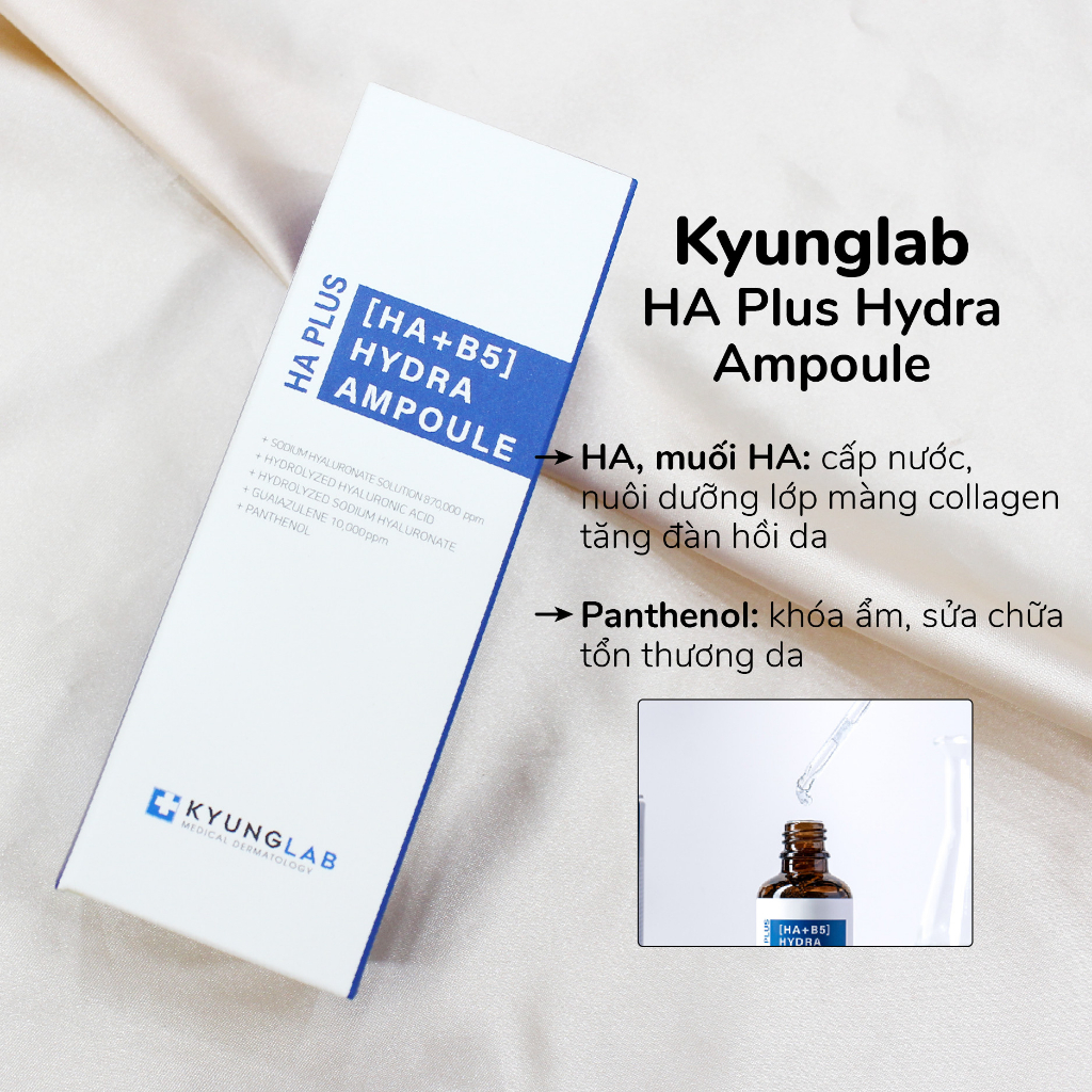 Serum HA B5 KyungLab cấp ẩm phục hồi da dưỡng ẩm da 50ml