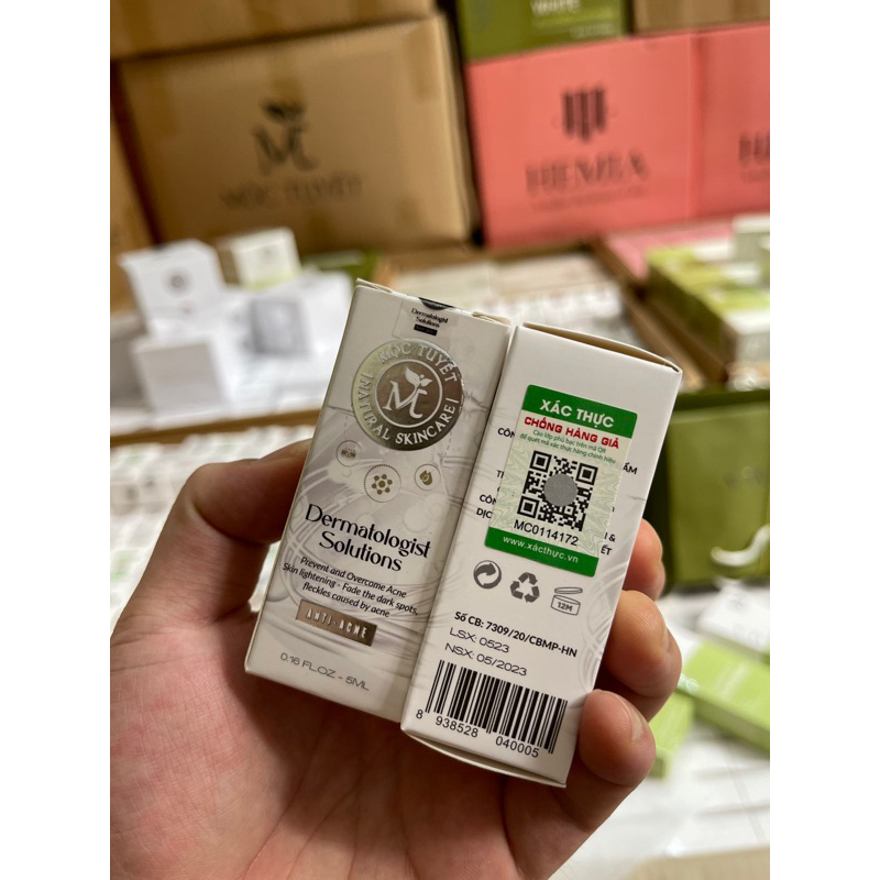 Serum huyet thanh giảm mụn mộc dưỡng da tuyết (mua 2 tặng 1 kem body hãng)