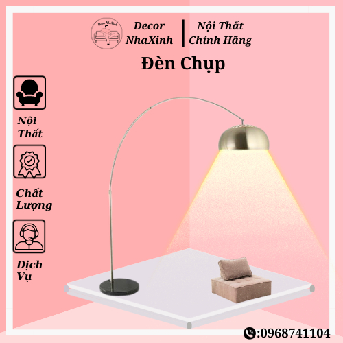 (HOT) Đèn Cây Đứng Trang Trí Phòng Khách-Đèn Decor Nội Thất Phòng Ngủ, Phòng Làm Việc Phong Cách Hàn Quốc-Tặng Kèm Bóng