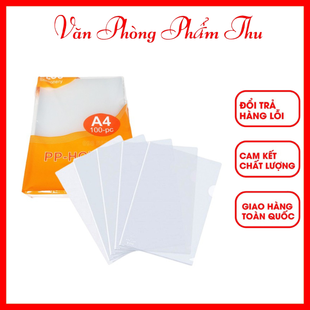 XẤP 10 CÁI Bìa Lá A4 Plus - Bìa Lá A4 - Bìa Đựng Tài Liệu Độ Bền Cao, Chịu Nhiệt Tốt - Văn Phòng Phẩm Thu