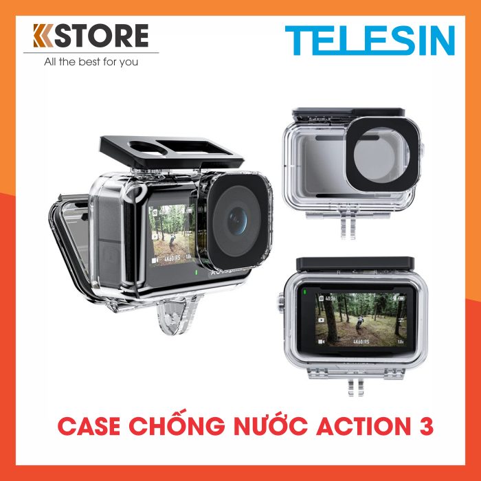 Case chống nước cho camera hành trình DJI Action 3/ Action 4