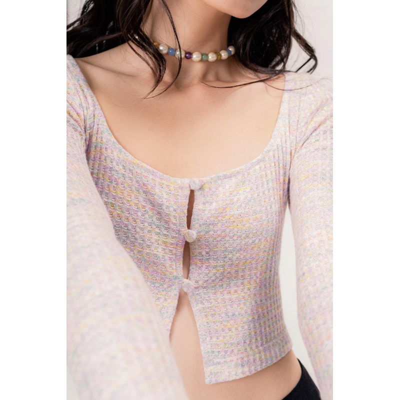 Thanh Ly Áo cardigan màu pastel chất vải mềm mại, co giãn