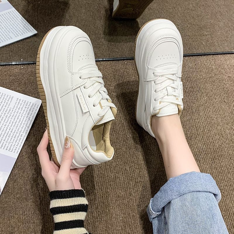 Giày thể thao, sneaker nữ đế bánh mì tăng chiều cao phong cách Hàn Quốc dễ thương
