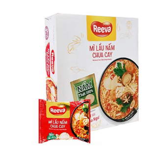 Combo 5 gói Mì Reeva lẩu nấm chua cay