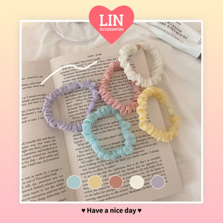 Scrunchies Cột Tóc Nhỏ Màu Pastel LIN