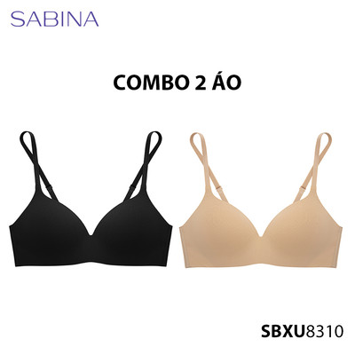 Combo 2 Áo Lót Không Gọng Không Viền May Mút Mỏng Màu Trơn Thời Trang Pretty Perfect By Sabina SBXU8310 -Mã mới NBU23006