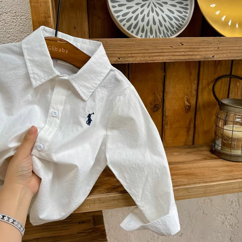 Áo sơ mi cho bé trai , áo sơ mi dài tay trẻ em EMBES KIDS từ 11 - 31kg