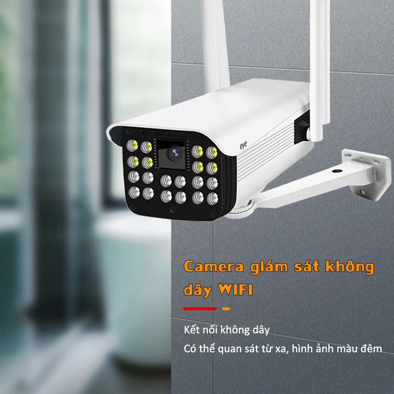 Camera Ngoài trời YCC365 PLUS thân xoay 4 râu 5.0 20ED  -   BAN ĐÊM CÓ MÀU