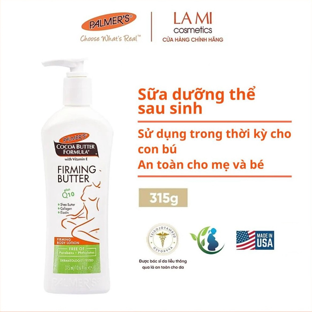 Sữa dưỡng thể làm săn chắc da sau sinh Palmer's 315ml