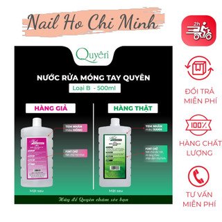 [Mẫu mới]Nước rửa móng tay aceton Quyên chính hãng - Nước rửa axeton loại tốt tẩy mạnh, sạch nhanh, mùi dễ chịu 500ml