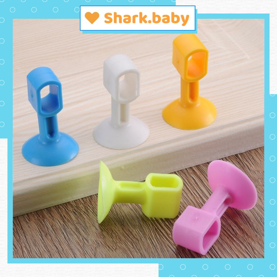 Nút cao su cài tay nắm cửa hút tường tránh va đập mạnh, chống ồn tiện dụng, nút chặn cửa đa năng
