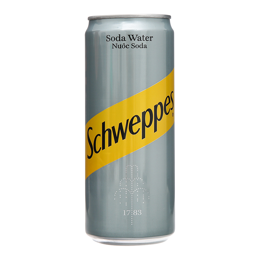 Thùng 24 lon Soda Schweppes 330ml