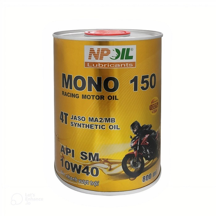 Dầu Nhớt Xe Máy 4T - MONO 150 - API SM/ SAE 10W40 - 0.8L/1L