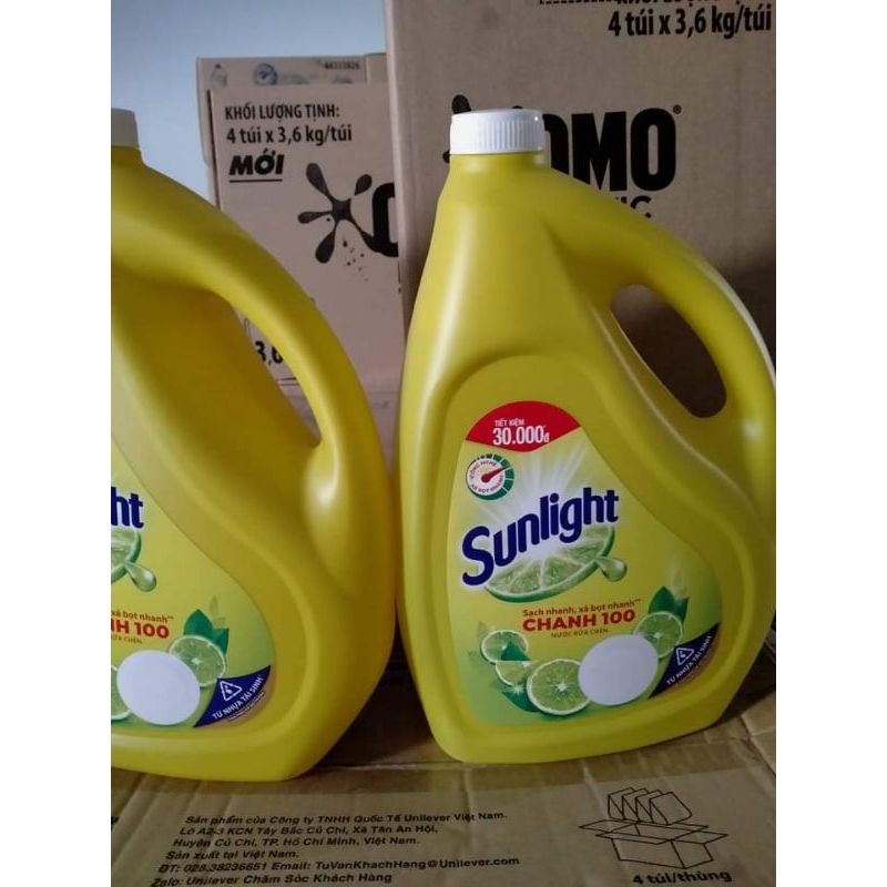 Nước rửa chén sunlight chanh 3.6kg