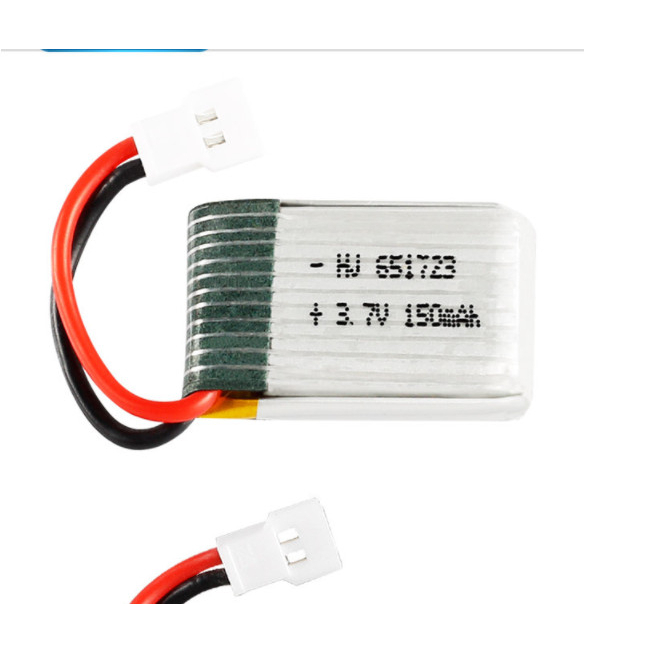 Pin Li-Po và sạc usb 3.7v 150mah 651723 Máy bay điều khiển từ xa flycam có mạch xả 20c sạc lại