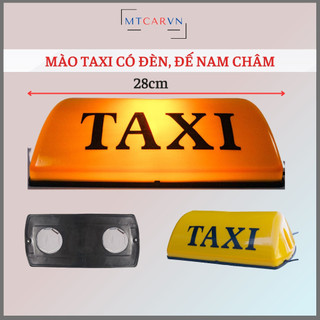Mào TAXI vàng có đèn, đế nam châm