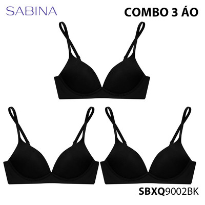 Combo 3 Áo Lót Invisible Không Gọng Không Viền May Mút Mỏng Vừa Fix Twenty Five By Sabina SBXQ9002 (Giống NBQ23001)