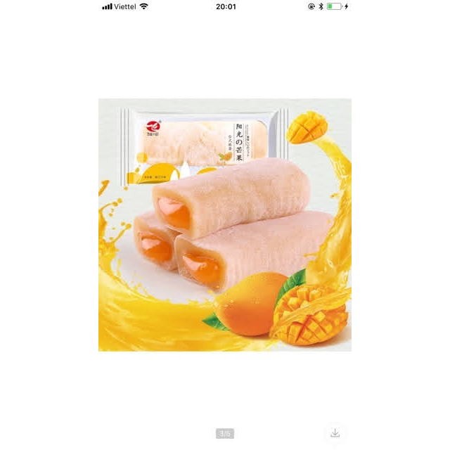 [ Ăn vặt ngon ] Combo 2000g Bánh mochi dài hình que kem 3 vị Matcha / Dừa / Soài dẻo ngon