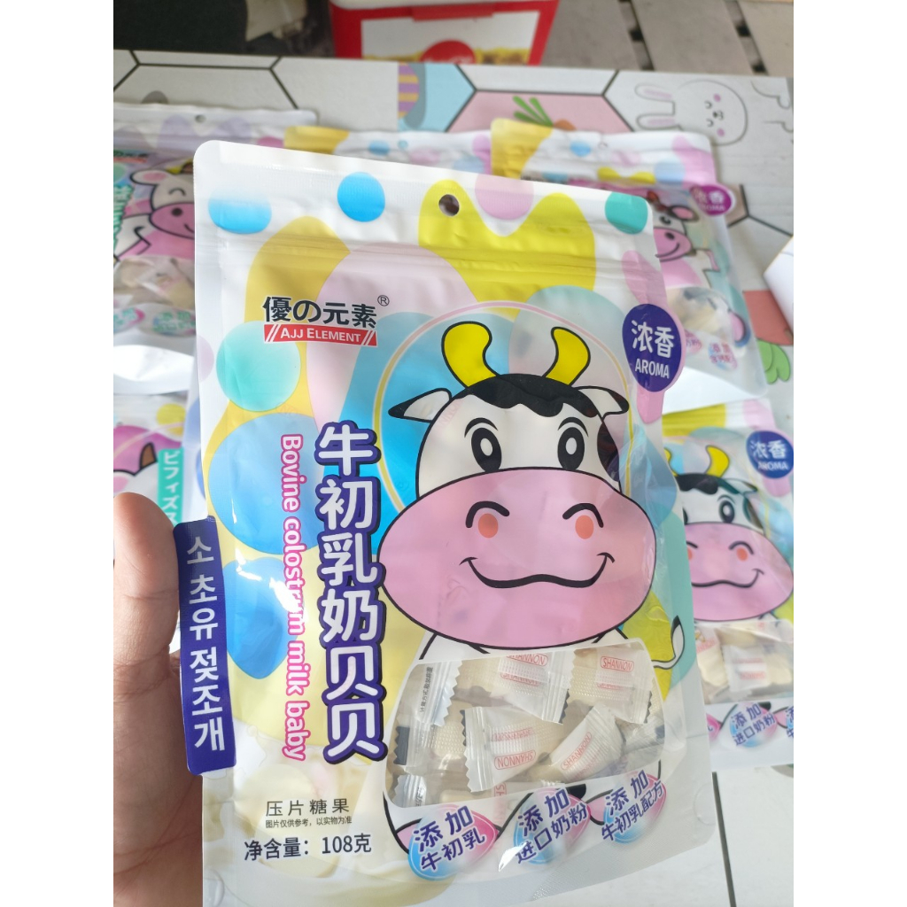 Combo 5 gói kẹo sữa bò non bổ sung canxi - Prebiotics và dưỡng chất món ăn vặt ngon tốt cho sức khoẻ