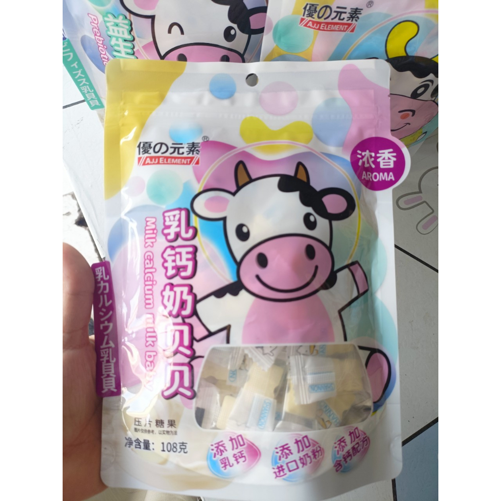 Combo 5 gói kẹo sữa bò non bổ sung canxi - Prebiotics và dưỡng chất món ăn vặt ngon tốt cho sức khoẻ