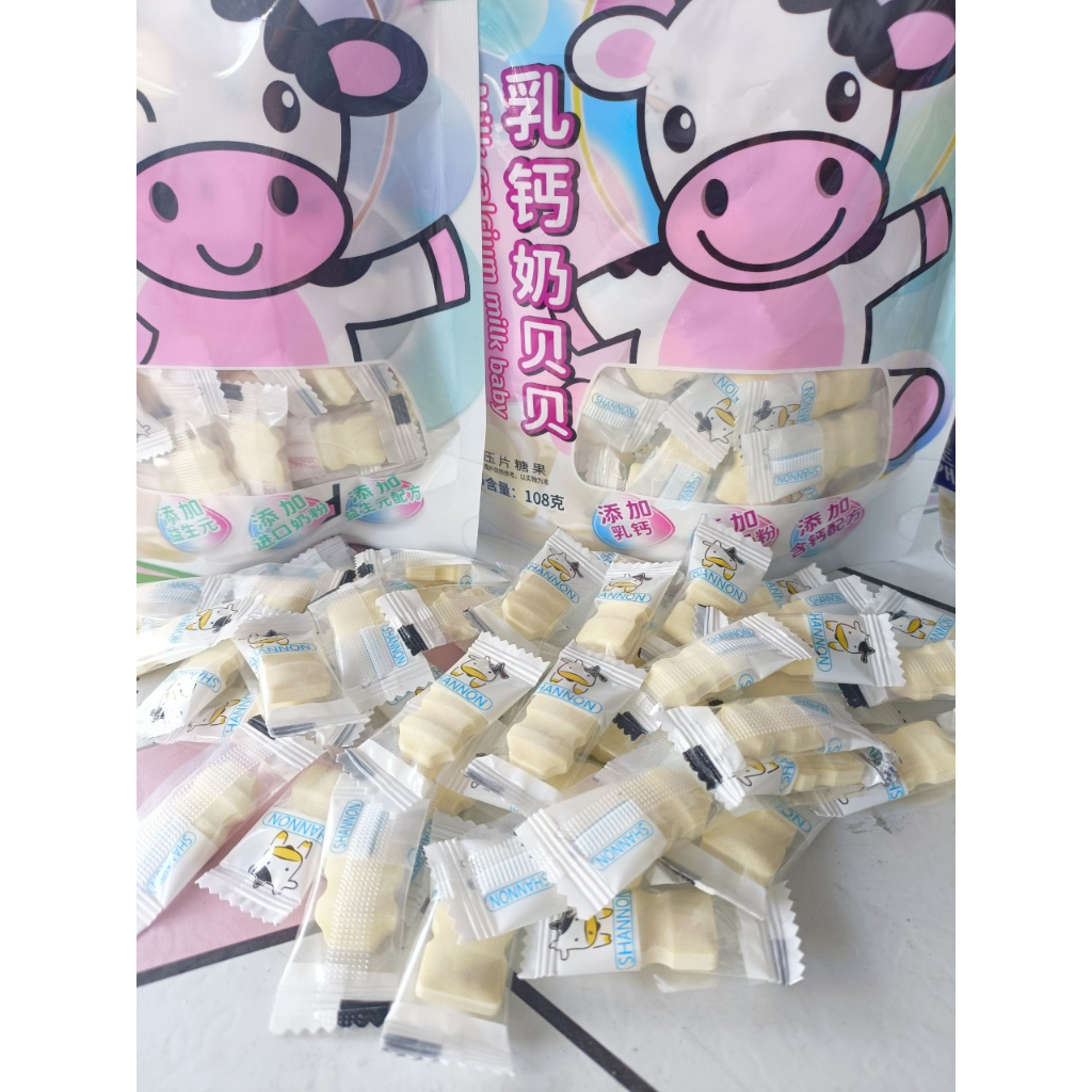Combo 5 gói kẹo sữa bò non bổ sung canxi - Prebiotics và dưỡng chất món ăn vặt ngon tốt cho sức khoẻ
