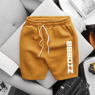 Bigsize - Quần short nỉ nam BB - Boiz màu vàng bigsize 80 - 120kg