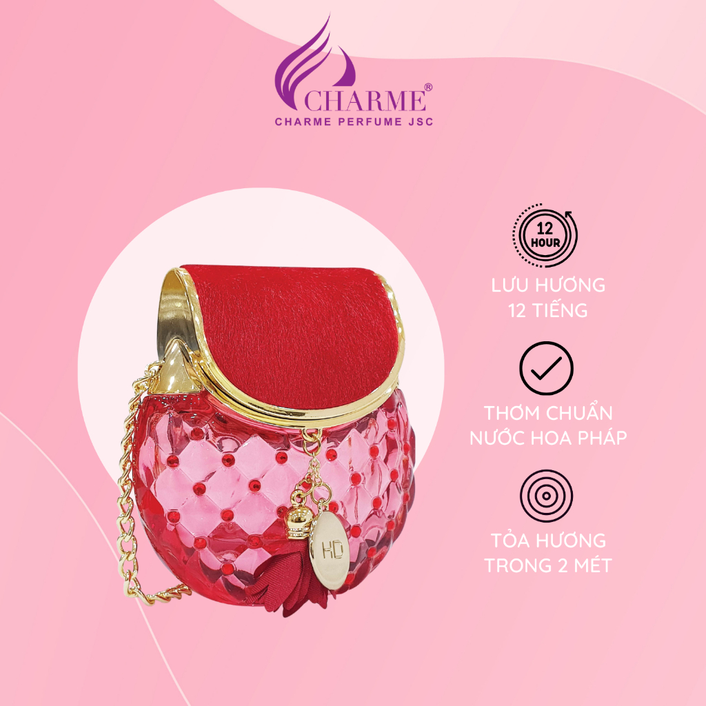 Nước hoa nữ thơm lâu, Charme HD, cho cô nàng quyến rũ, gợi cảm, tinh tế chai 15ml