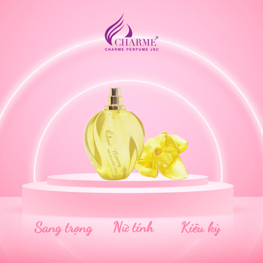 Nước hoa nữ thơm lâu, Charme Memory, nước hoa chính hãng, mùi hương sang trọng, nữ tính, kiêu kỳ chai 10ml