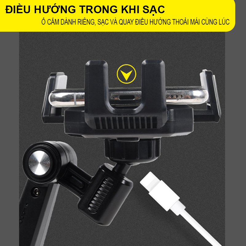 Giá Đỡ Điện Thoại Ô Tô Giá Đỡ Điện Thoại Ô Tô 360 Hút Chân Không Dòng Cao Cấp 3 Khớp Xoay Thông Minh Giúp Lái Xe An Toàn