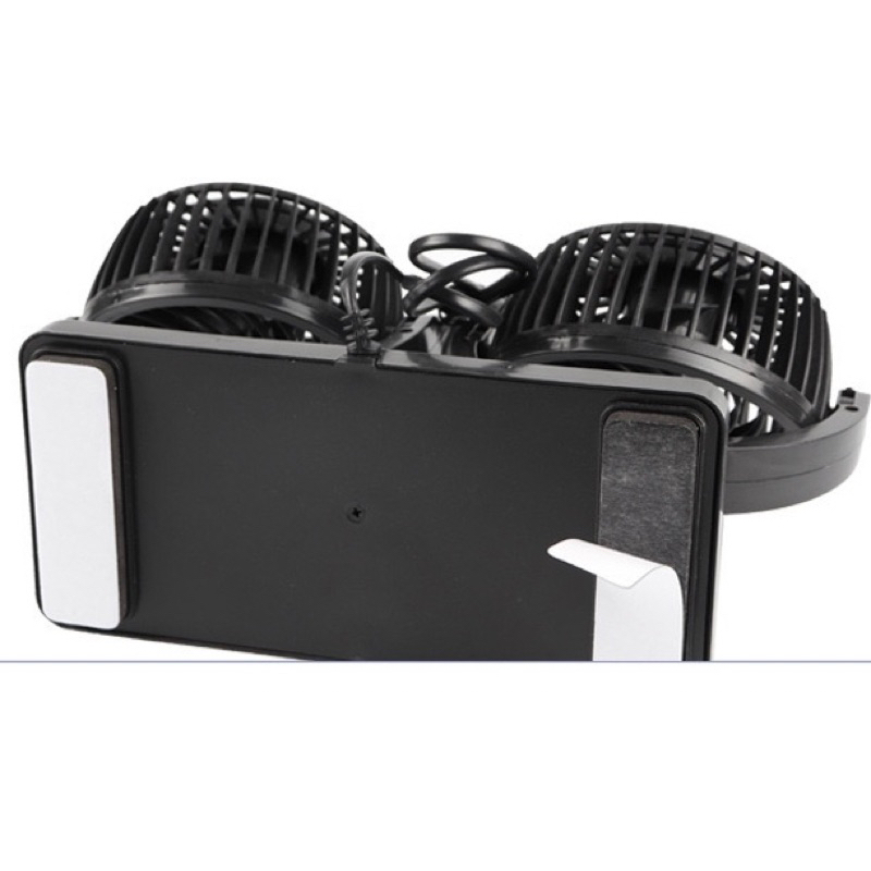 Quạt đơn và đôi xoay 360 độ giá rẻ, gió mạnh dành cho các loại xe ô tô, xe tải, quạt 5v/12v/24v