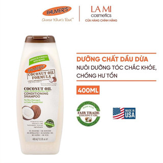 Dầu gội dưỡng ẩm tóc chiết xuất từ dầu Dừa Palmer's 400ml