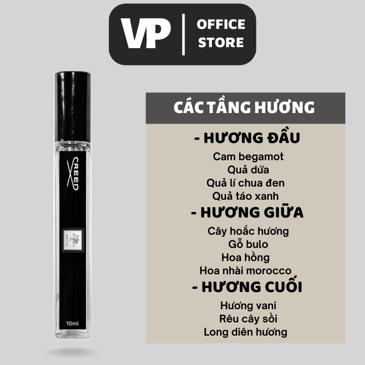 Nước hoa nam mini chiết CREED AVENTUS 10ml chính hãng ấm ap, hiện đại, nam tính