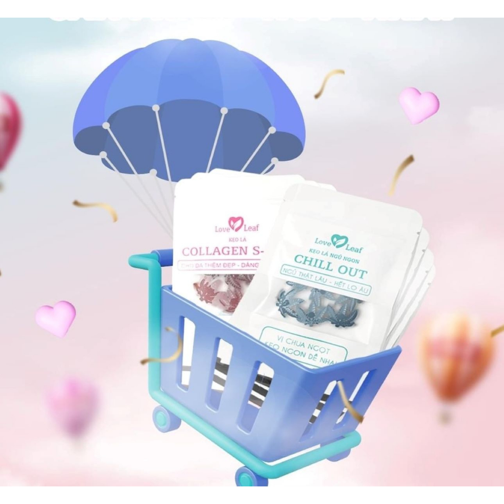Kẹo Lá Love Leaf Collagen S-Line Dạng Túi 6 viên 30 gram