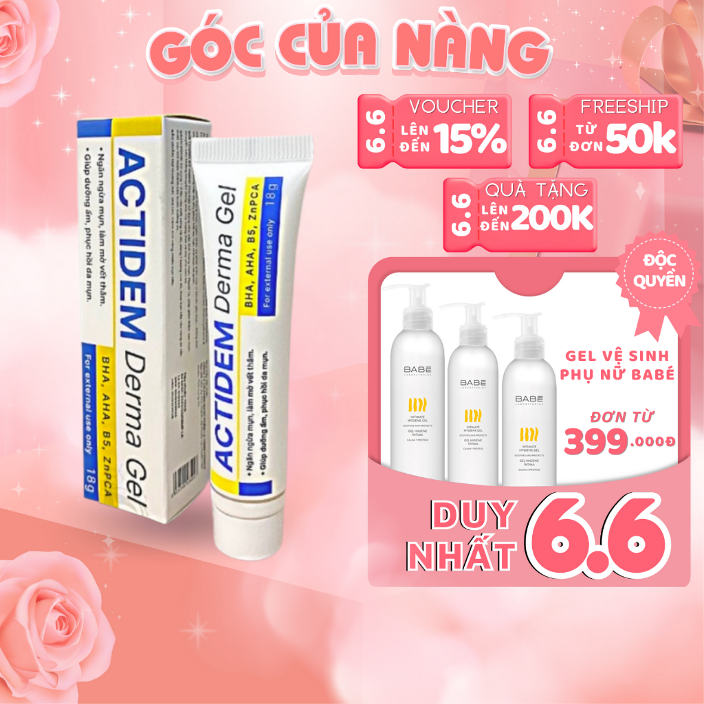 Gel giảm mụn Actidem Derma Gel 18/40 gram