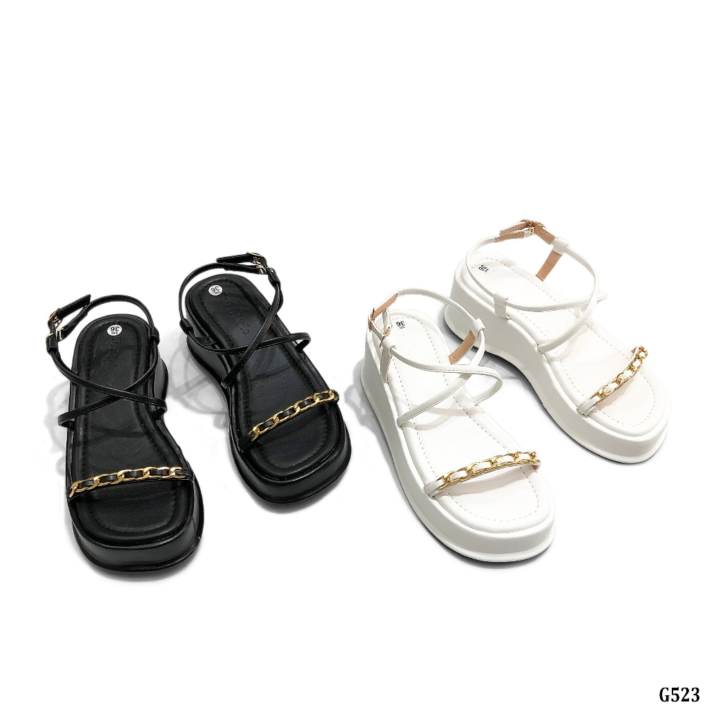 Sandal Nữ Đế Xuồng Quai Ngang 7p TODAY STYLE G523 Sang Chảnh