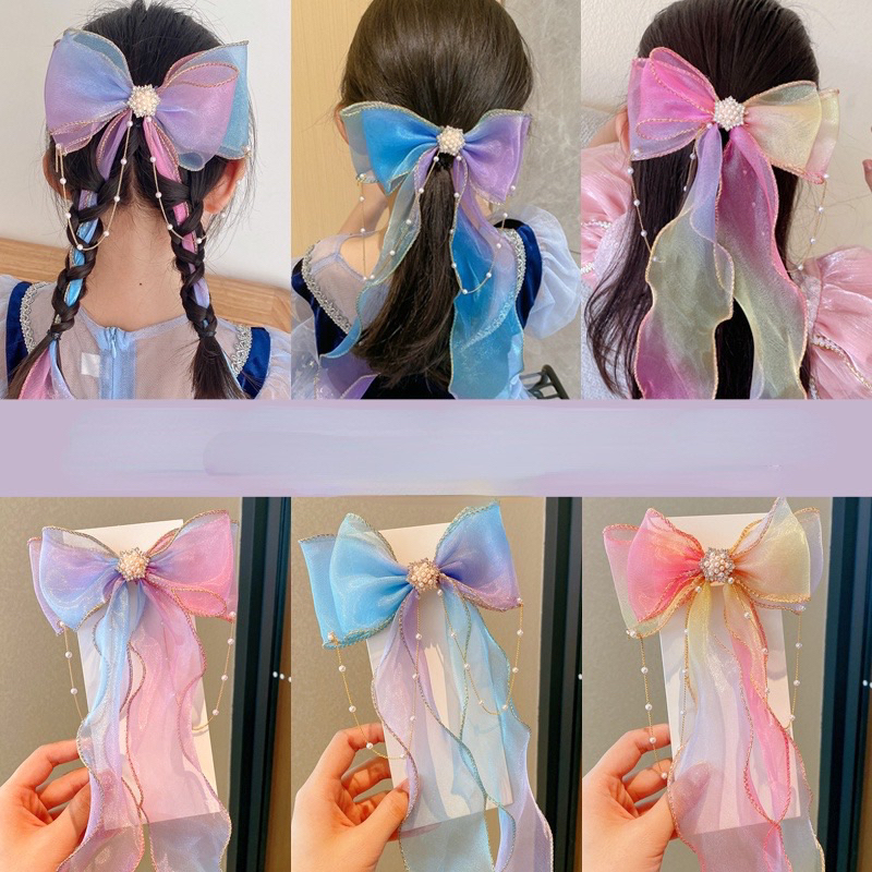 Nợ cột tóc thắt bím elsa công chúa cho bé