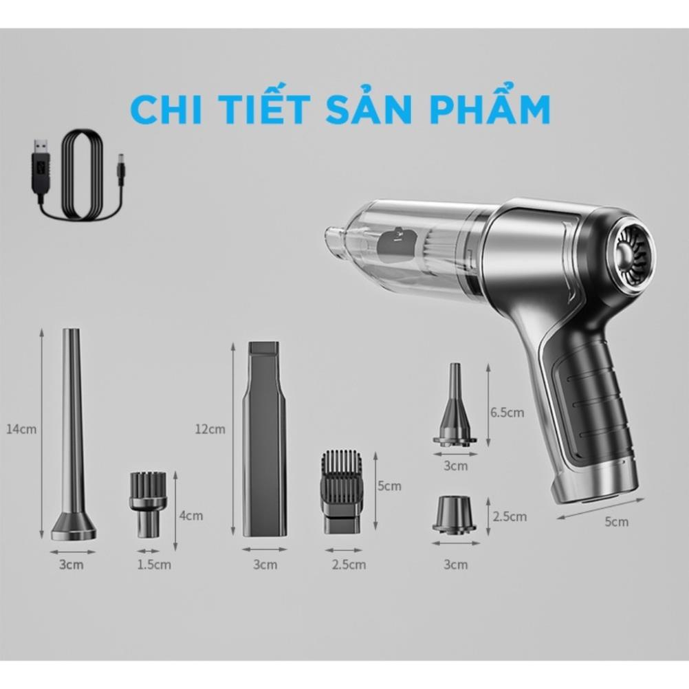 Máy Hút Bụi Cầm Tay Không Dây Cao Cấp 2in1, Vừa Hút Vừa Thổi Bụi Công Suất Lớn, Sạc Pin Tiện Lợi | BigBuy360 - bigbuy360.vn