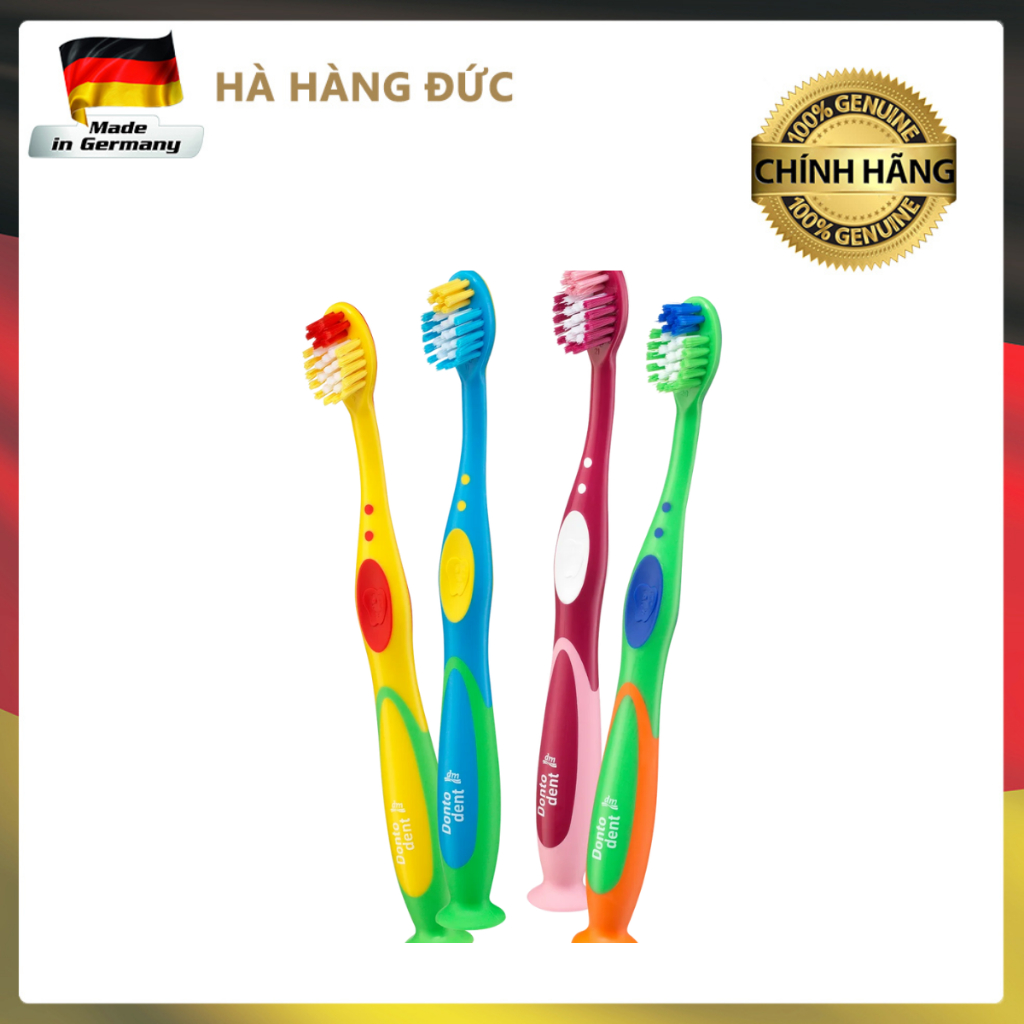 Set 2 bàn chải đánh răng Dontodent cho trẻ em ( 3-6 tuổi)