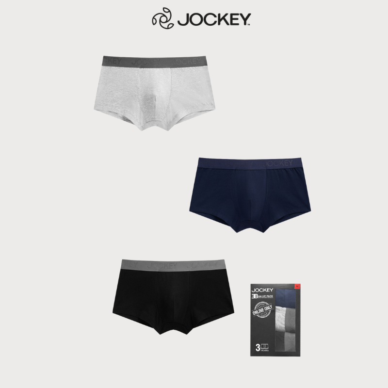 Combo 3 Quần Lót Nam Thun Cotton Jockey Dáng Trunk Co Giãn, Thoải Mái - J1247-TH4