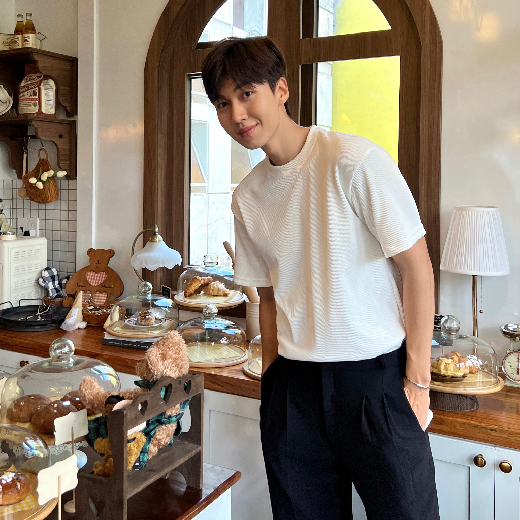 ÁO THUN WAFFLE DIVIDE BRAND CO DÃN THOÁNG MÁT