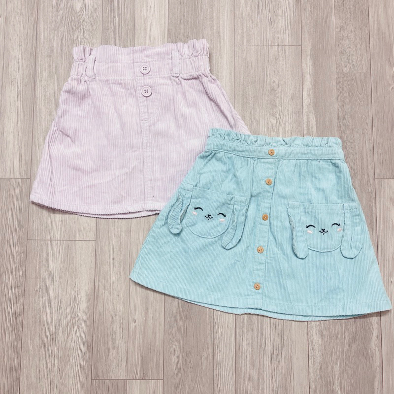 XD- Chân váy nhung tăm size 9/12m-7/8y