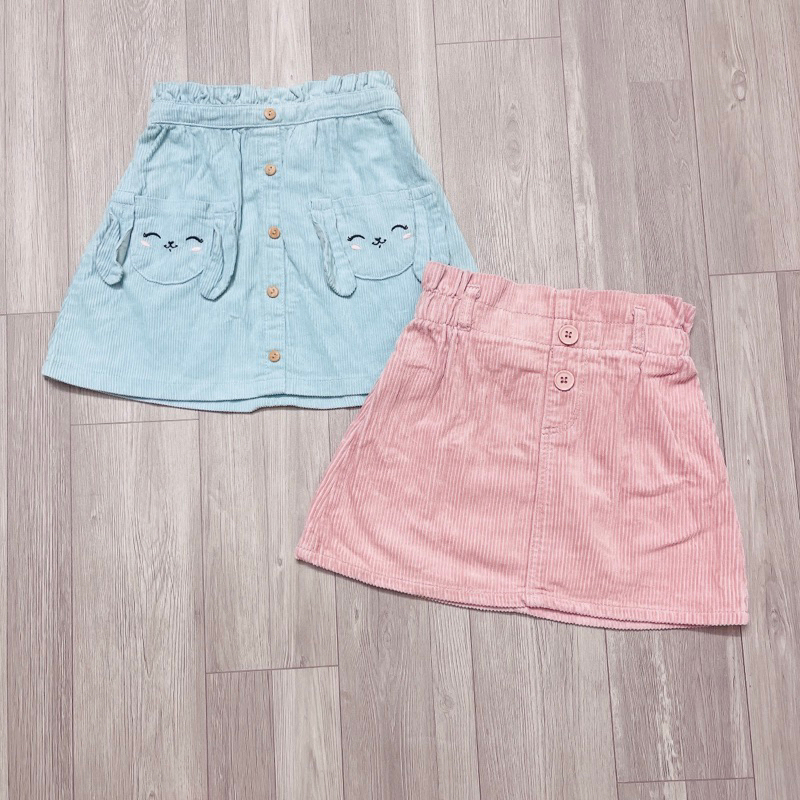 XD- Chân váy nhung tăm size 9/12m-7/8y